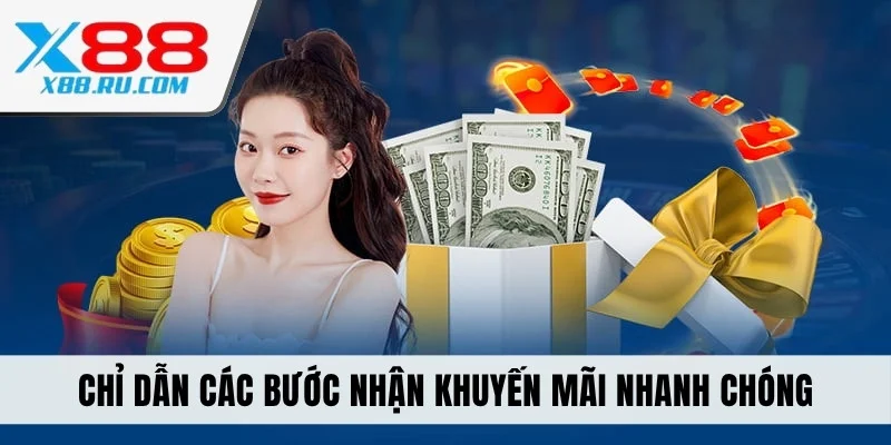 Các bước nhận khuyến mãi nhanh chóng